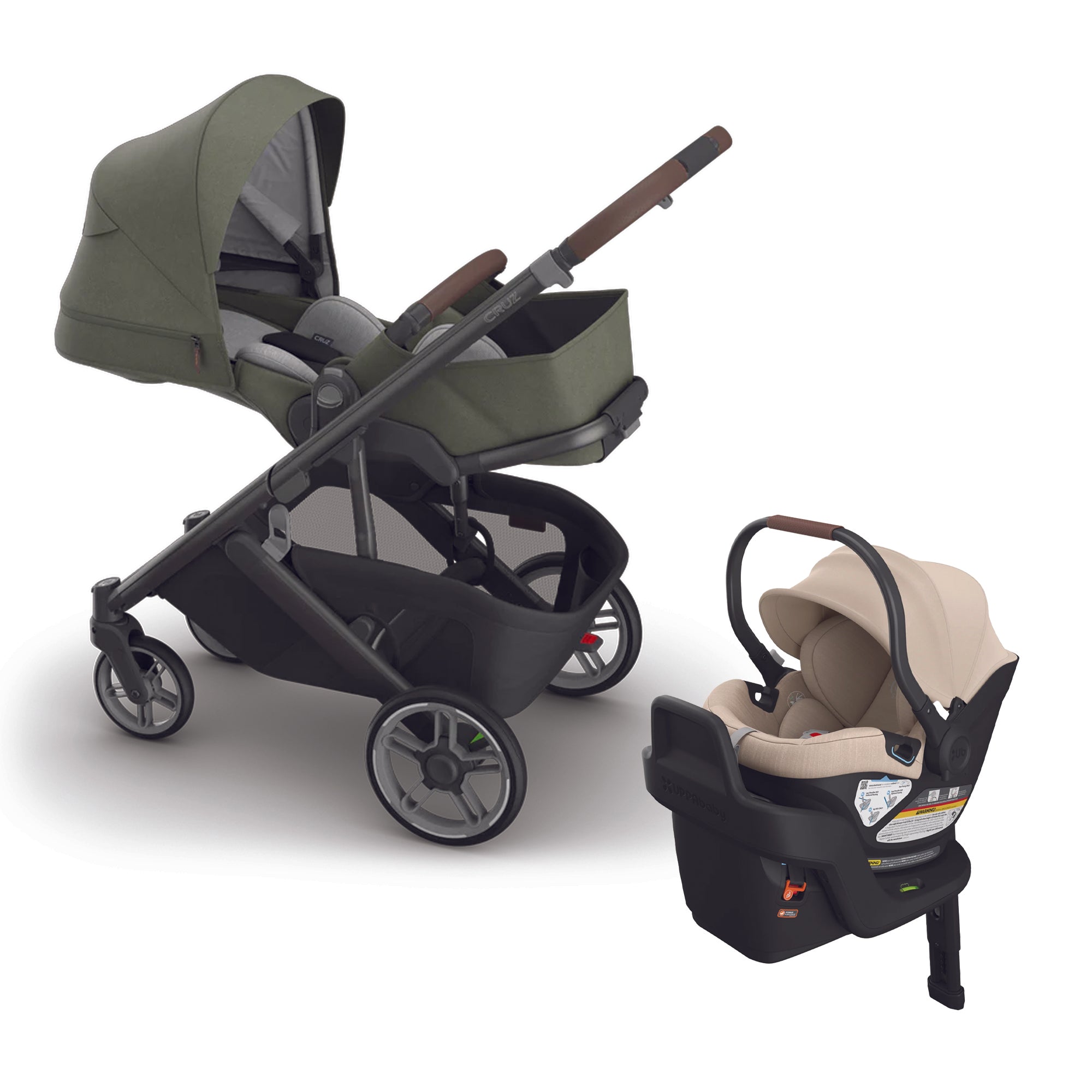 UPPAbaby Cruz V3 + Aria Travel System- Bambi Baby