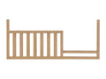 Honey Wood Soho Baby Everlee Toddler Guard Rail for 4-in-1 Convertible Crib - Front View | Bambi Baby