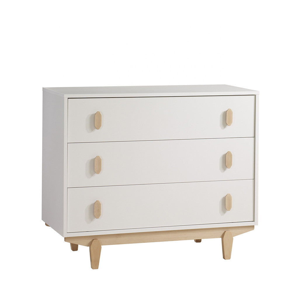 Tulip Tate Crib in All Natural and Dresser in White/Natural- Bambi Baby