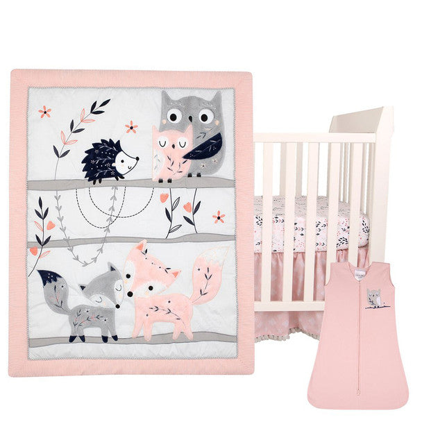 Lambs & Ivy Forever Friends 4-Piece Bedding Set- Bambi Baby