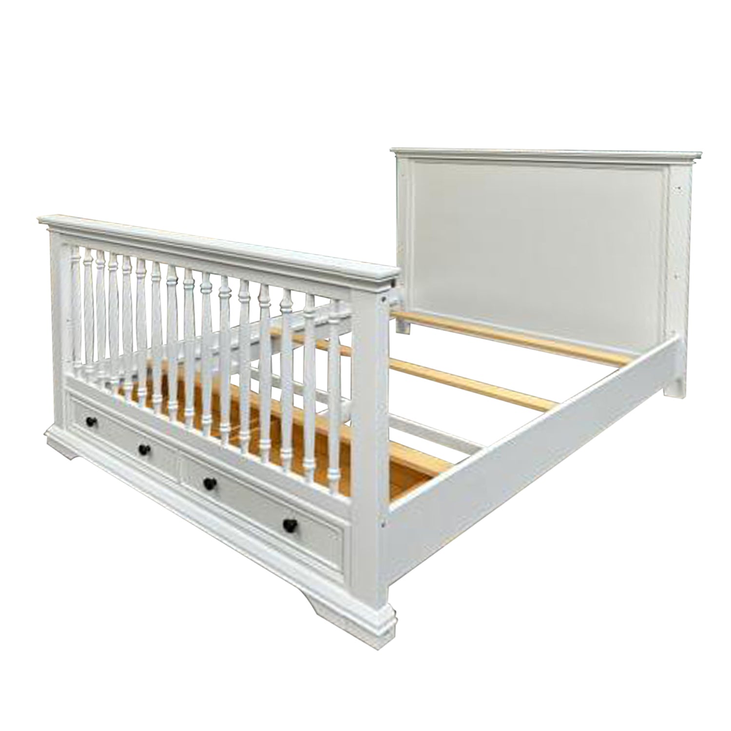 Sorelle Portico Full Size Bed Conversion Rails  - White- Bambi Baby