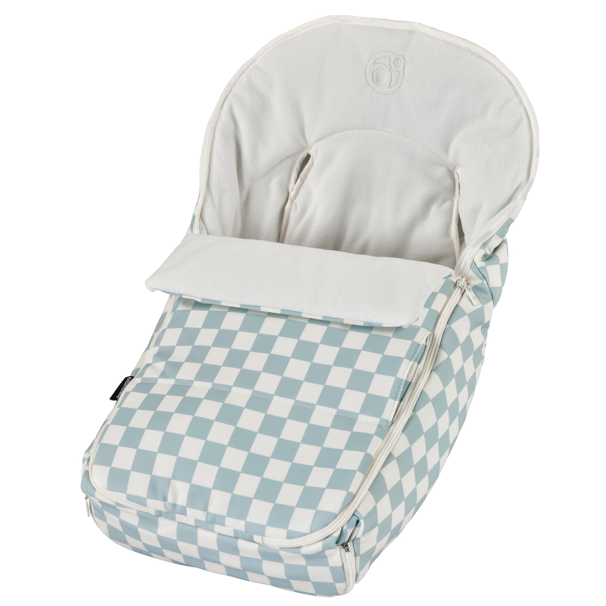 Orbit Baby Stroller Footmuff in Checkered Surf Spray- Bambi Baby