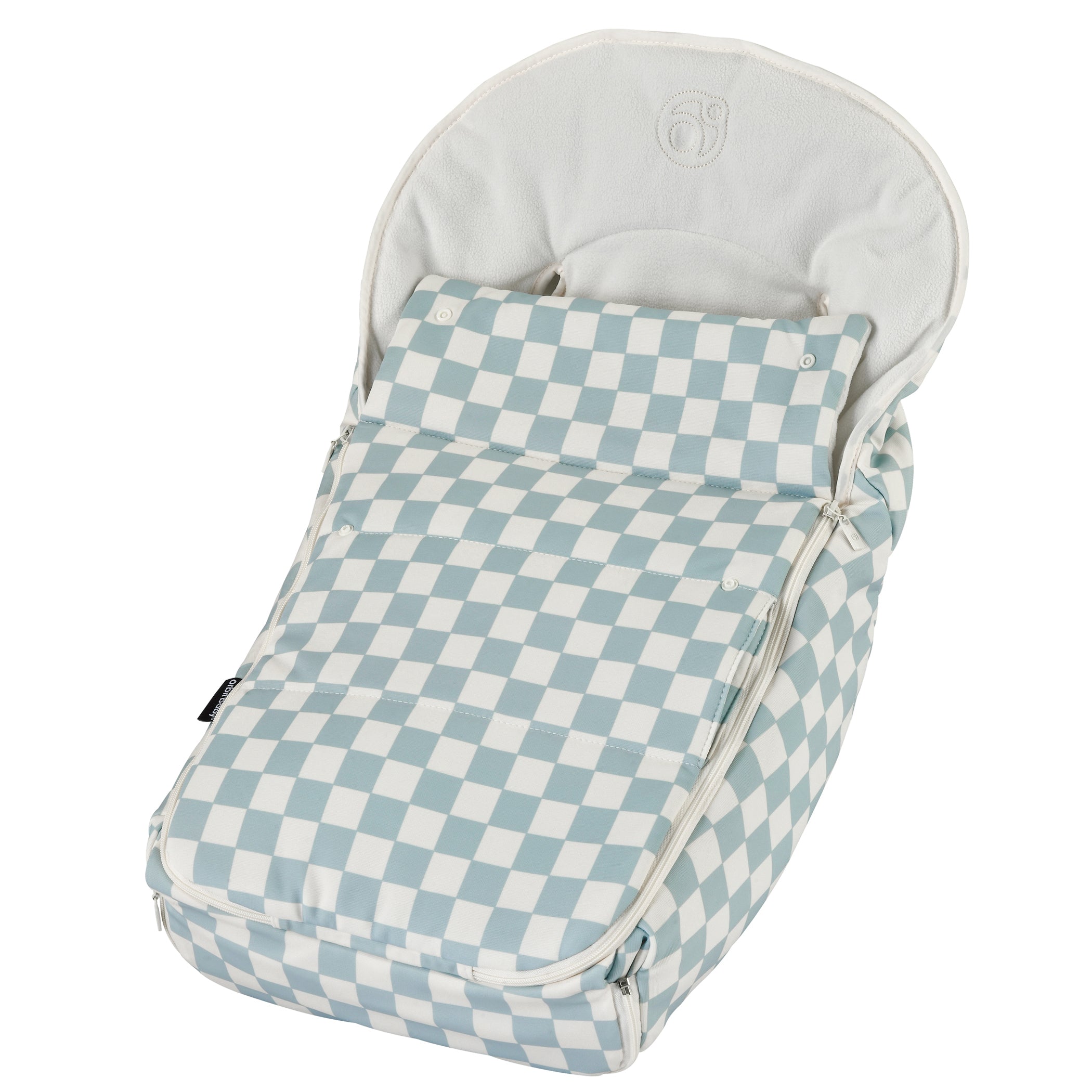 Orbit Baby Stroller Footmuff in Checkered Surf Spray- Bambi Baby