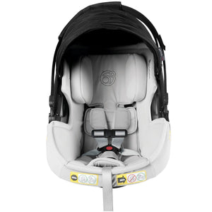 Light Grey Orbit Baby G5 Infant Car Seat with Liner - Interior View | Bambi Baby
