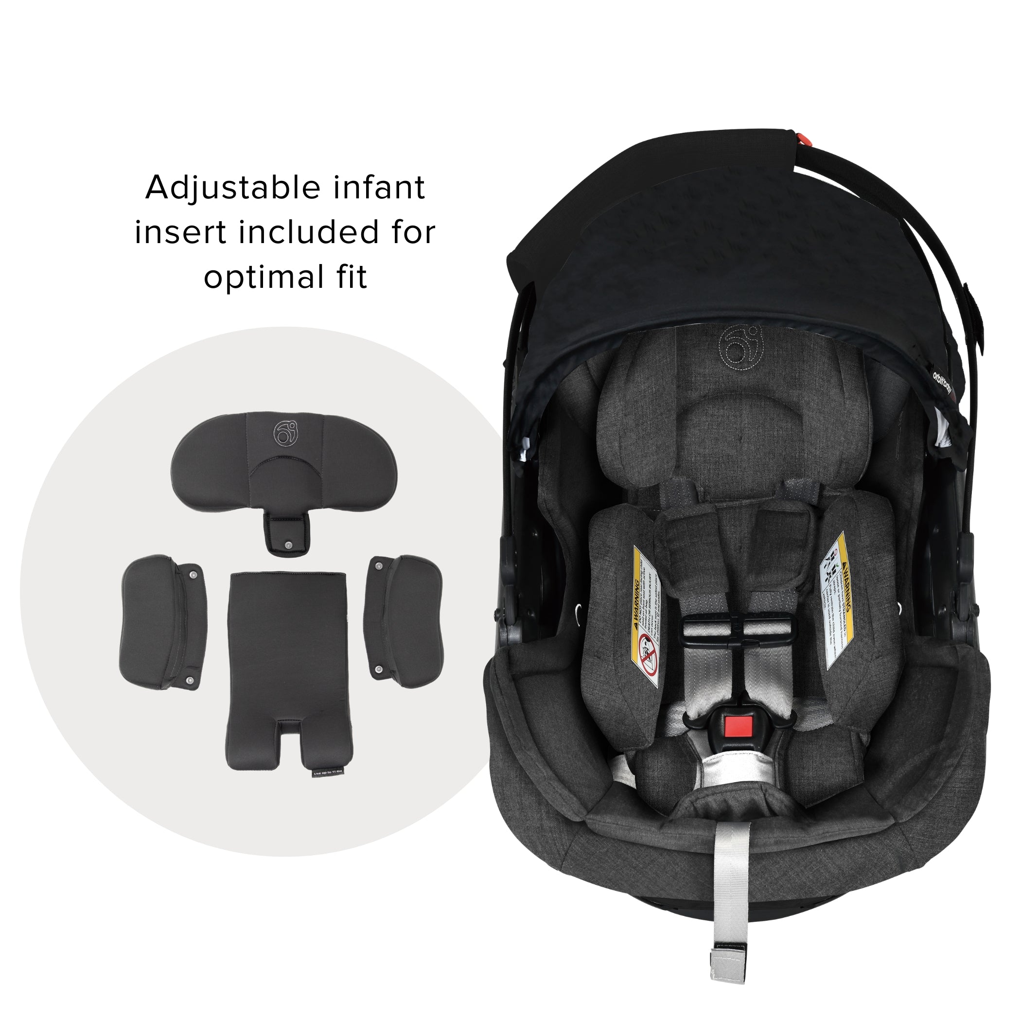 Orbit Baby G5+ Merino Wool Infant Car Seat with Base- Bambi Baby