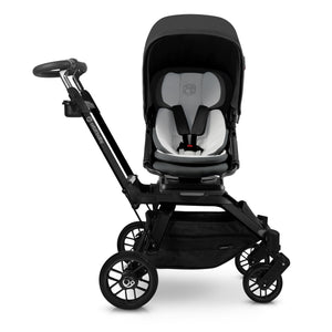 Black Orbit Baby G5 Stroller with Black Frame - Side View | Bambi Baby