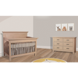 Pali Varese Convertible Crib - Straight leg With Wood Panel 3 Squares - Bambi Baby