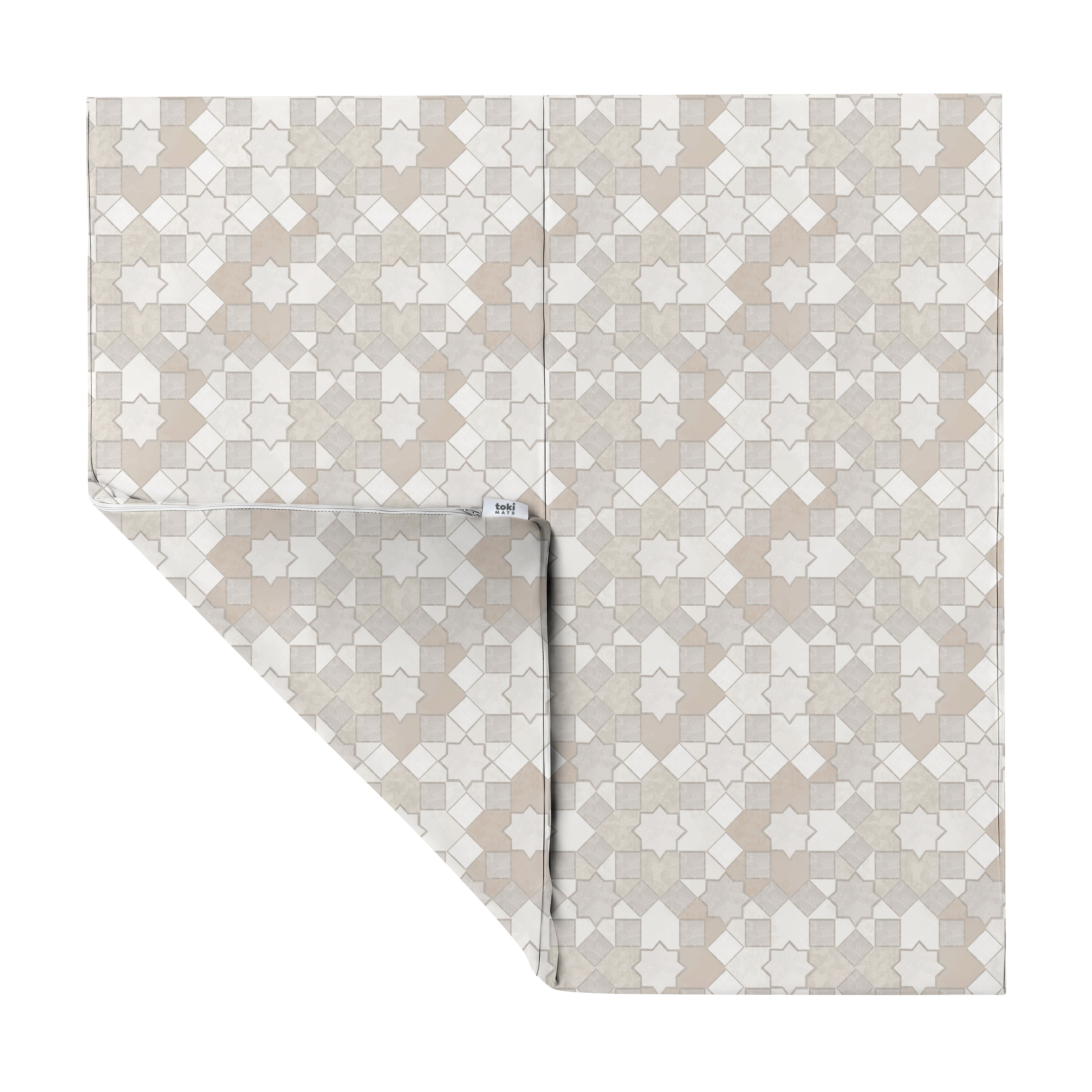 Toki Kids Grey Mosaic Vegan Leather Mat- Bambi Baby