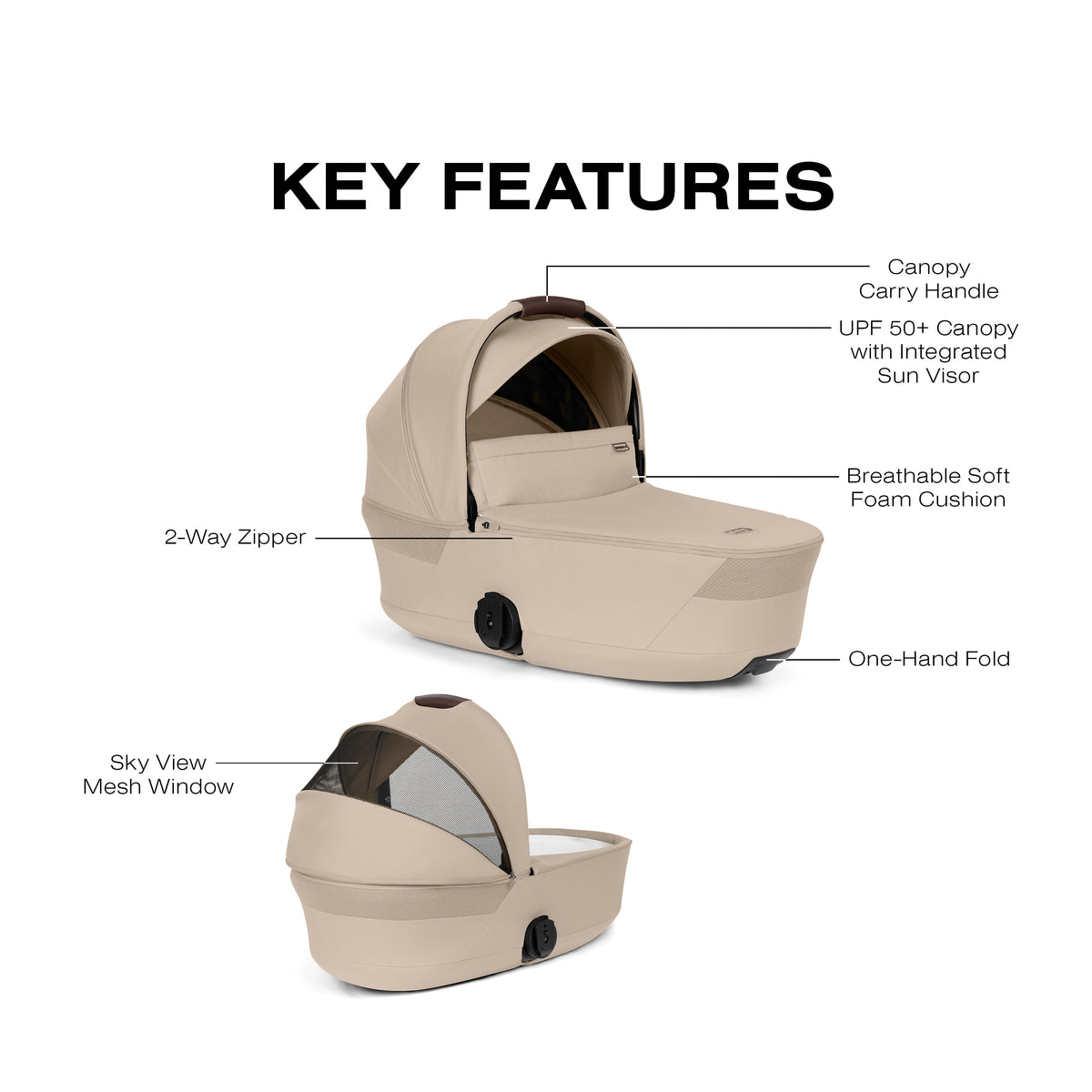 CYBEX Gazelle Fold Cot- Bambi Baby