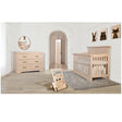 Pali Genova Convertible Crib With Varese Wood Panel 3 Squares - Bambi Baby