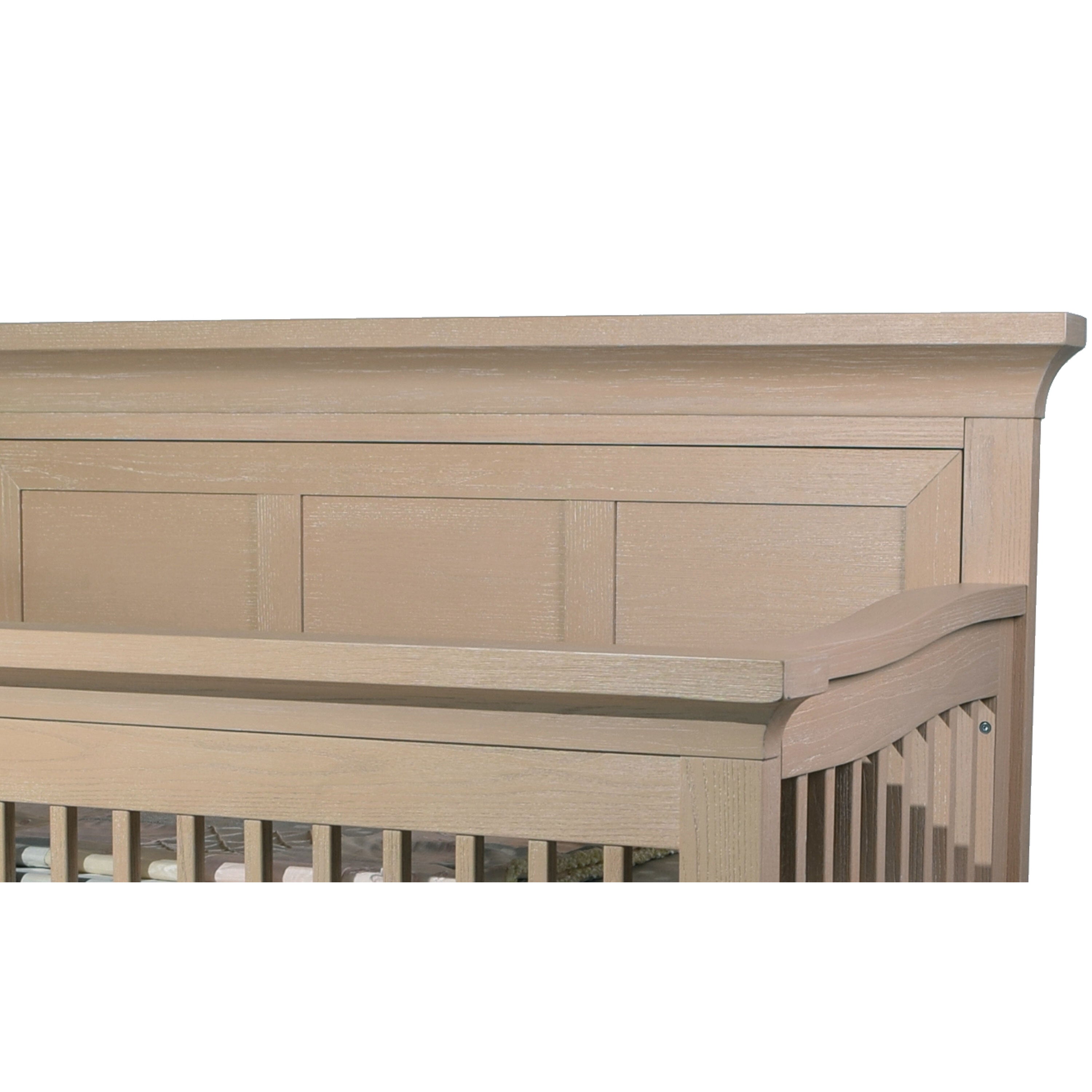 Pali Genova Convertible Crib With Varese Wood Panel 3 Squares- Bambi Baby