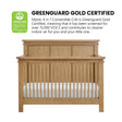 Soho Baby Mystic 4 in 1 Convertible Crib - Honey Wood - Bambi Baby