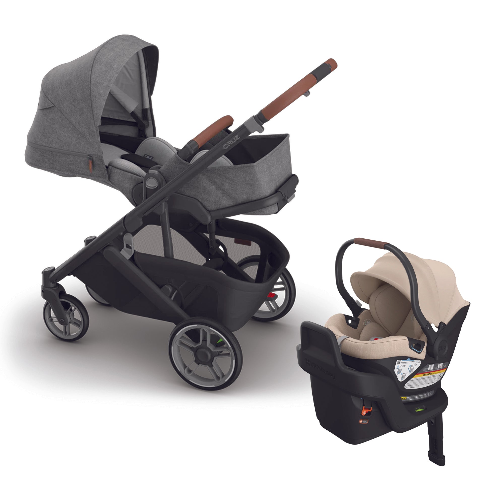 UPPAbaby Cruz V3 + Aria Travel System- Bambi Baby