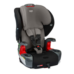 Grey Britax Grow With You ClickTight Harness-2-Booster Car Seat - Front Right View | Bambi Baby