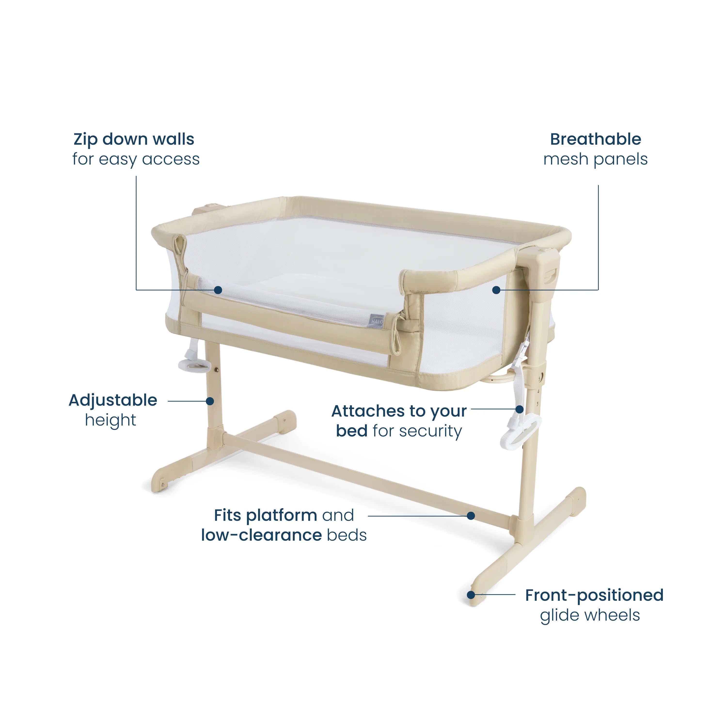 Halo 2-in-1 Bedside Bassinet Sleeper