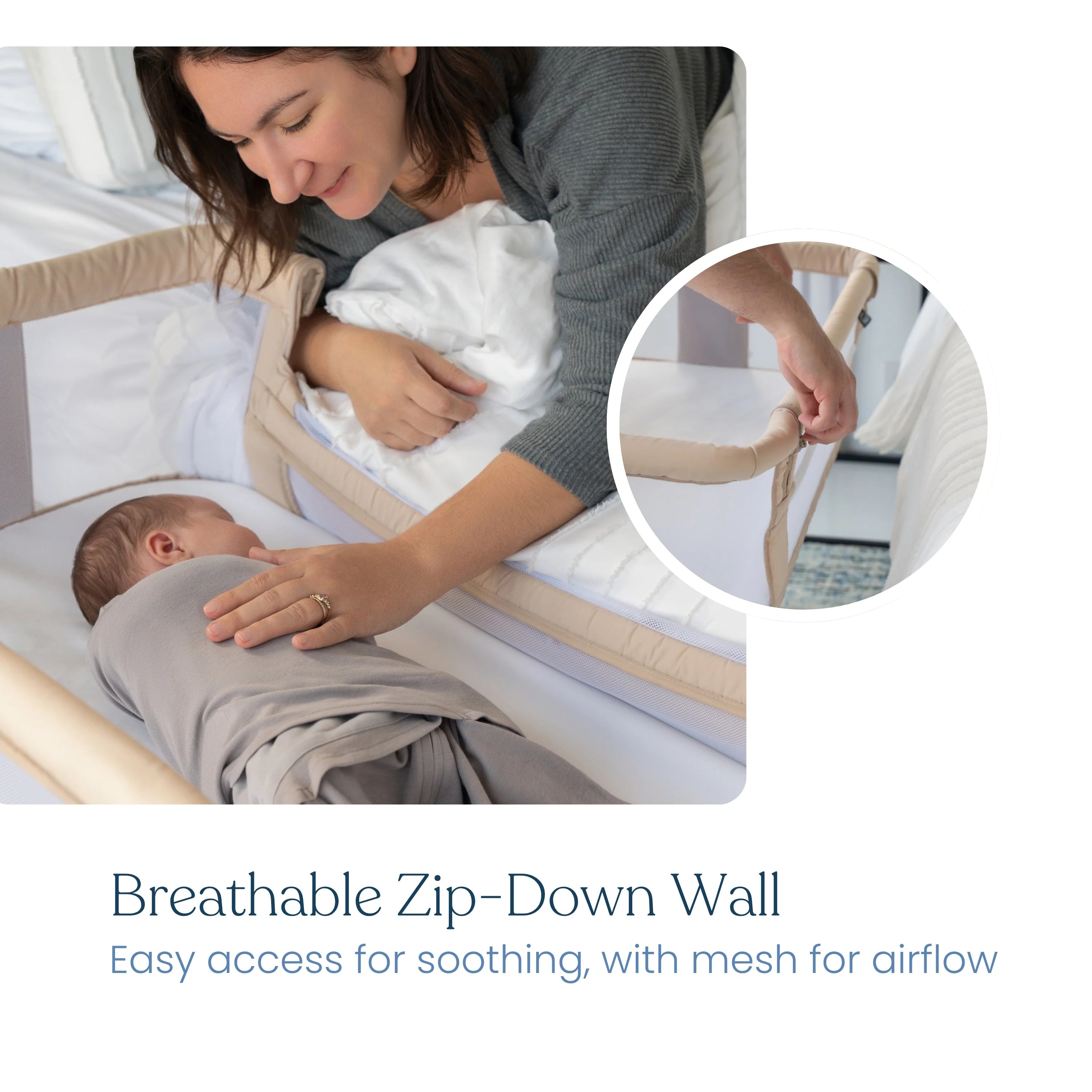 Halo 2-in-1 Bedside Bassinet Sleeper- Bambi Baby