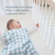 Forro de cuna de malla transpirable Halo para cuna de tamaño completo - Bambi Baby