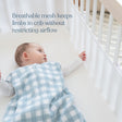 Halo Breathable Mesh Crib Liner for Full Sized Solid End Crib - White - Bambi Baby