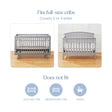 Forro de cuna de malla transpirable Halo para cuna de tamaño completo - Bambi Baby