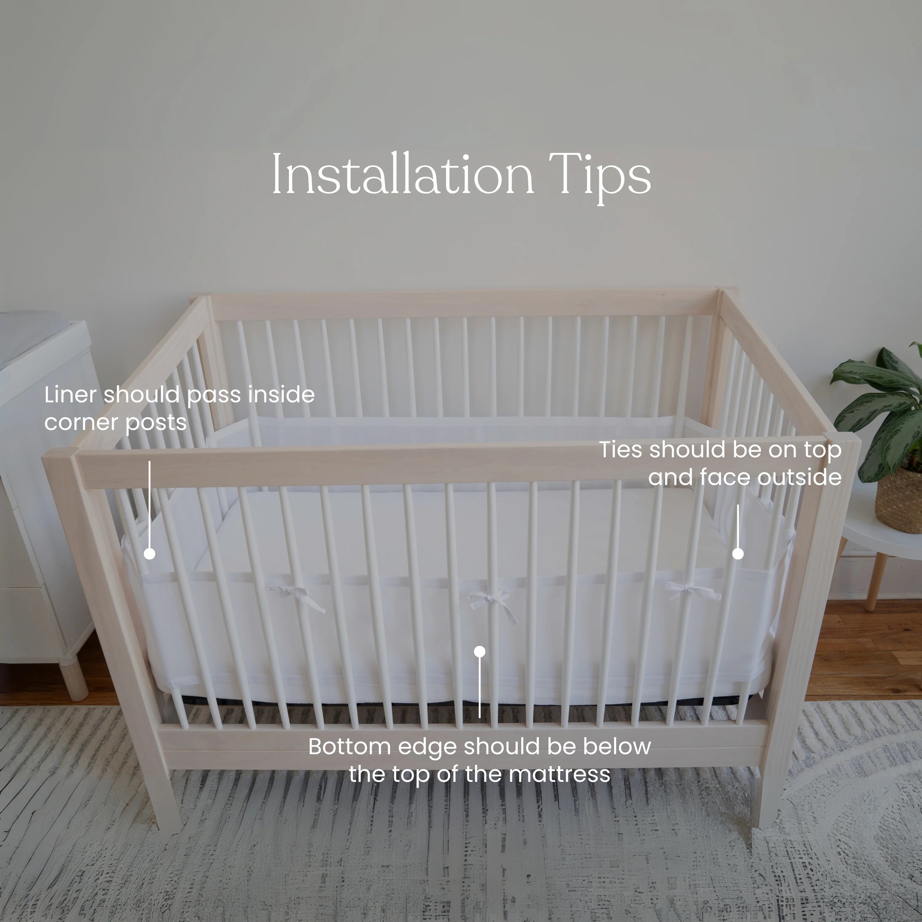 Halo Breathable Mesh Crib Liner for Full Sized Crib- Bambi Baby