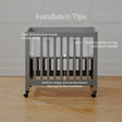 Halo Breathable Mesh Crib Liner for Mini Crib - Bambi Baby