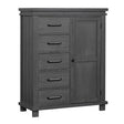Soho Baby Hampton Chifferobe Canyon Gray - Bambi Baby
