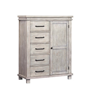 Stone Wash Wood Hampton Chifferobe - Angled View | Bambi Baby