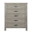 Soho Baby Hanover 5 Drawer Chest Oak Gray - Bambi Baby