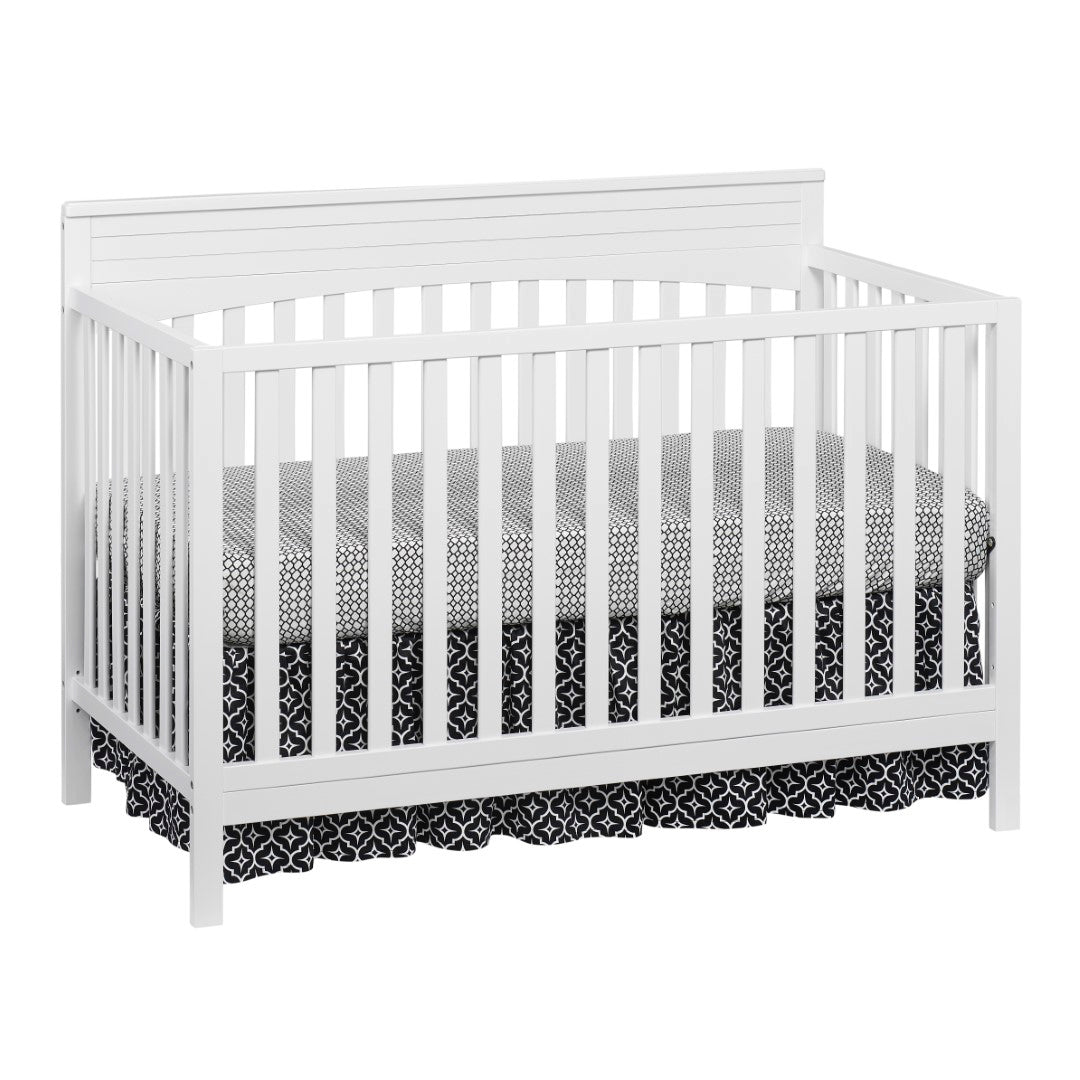 Oxford Baby Harper 4 in 1 Convertible Crib in Snow White- Bambi Baby