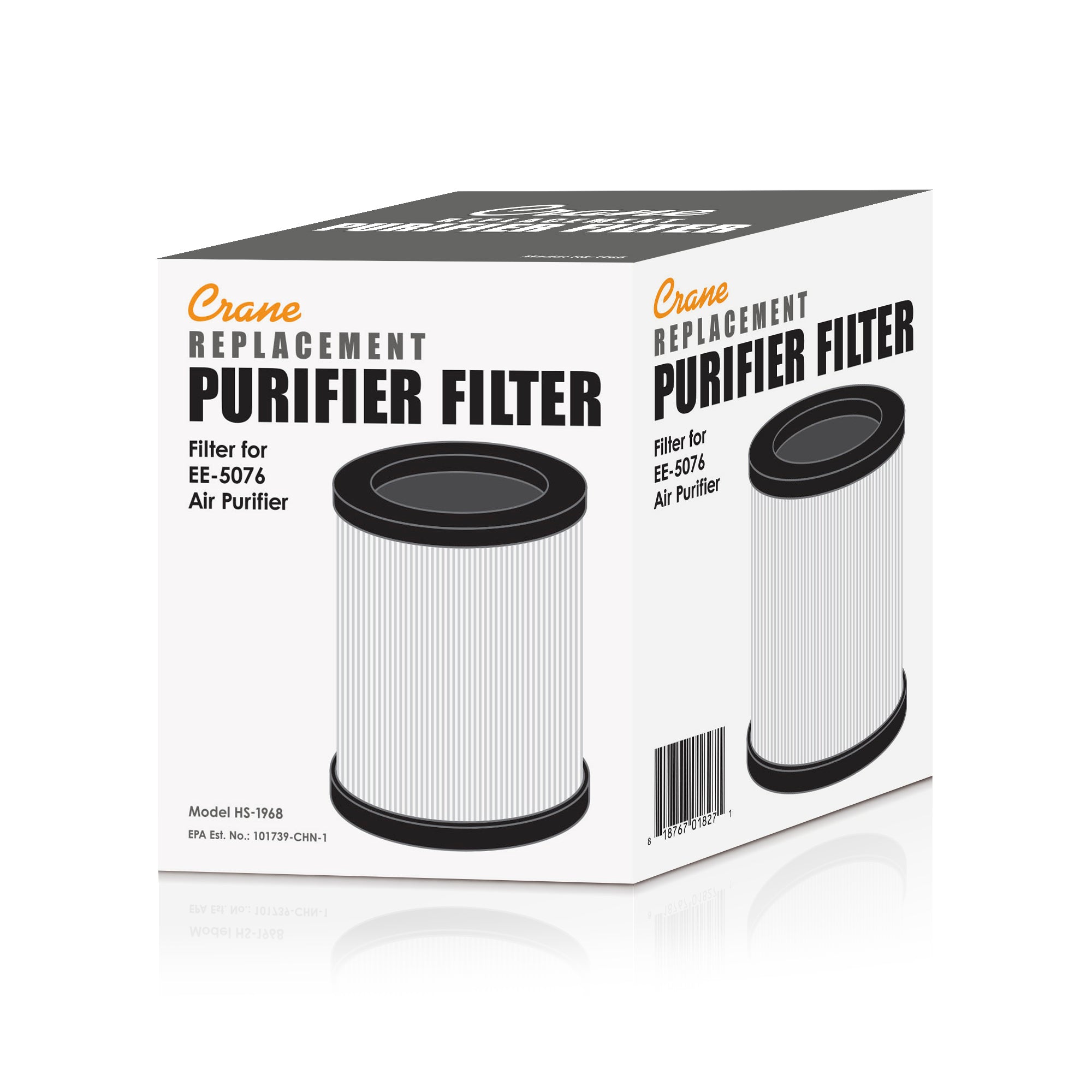 Crane Baby Crane EE-5076 Air Purifier Replacement HEPA Filter - White- Bambi Baby