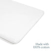 Halo Mini Crib Sheet 100% Cotton 2-Pack - White - Bambi Baby