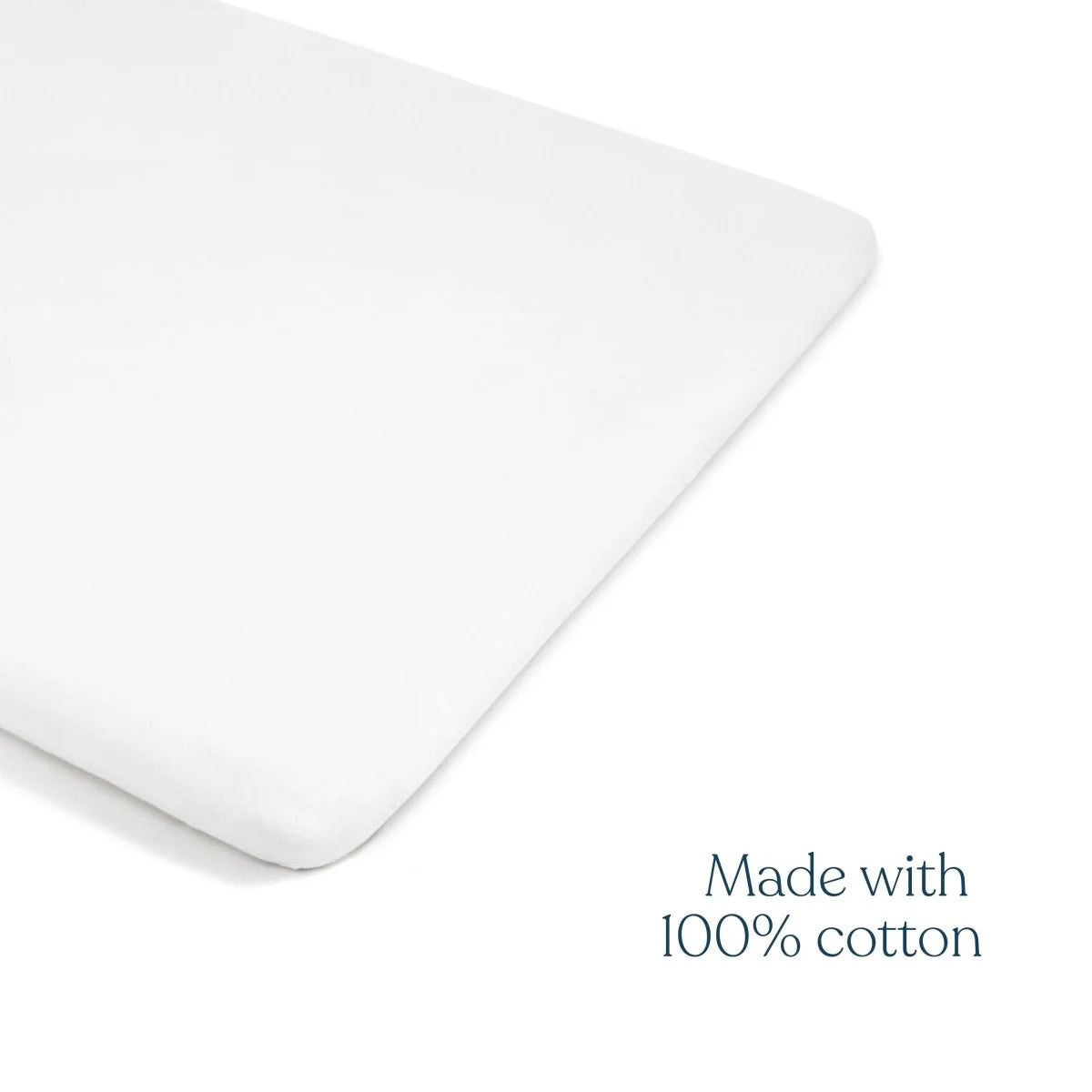 Halo Mini Crib Sheet 100% Cotton 2-Pack - White- Bambi Baby