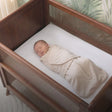 Halo Mini Crib Sheet 100% Cotton 2-Pack - White - Bambi Baby