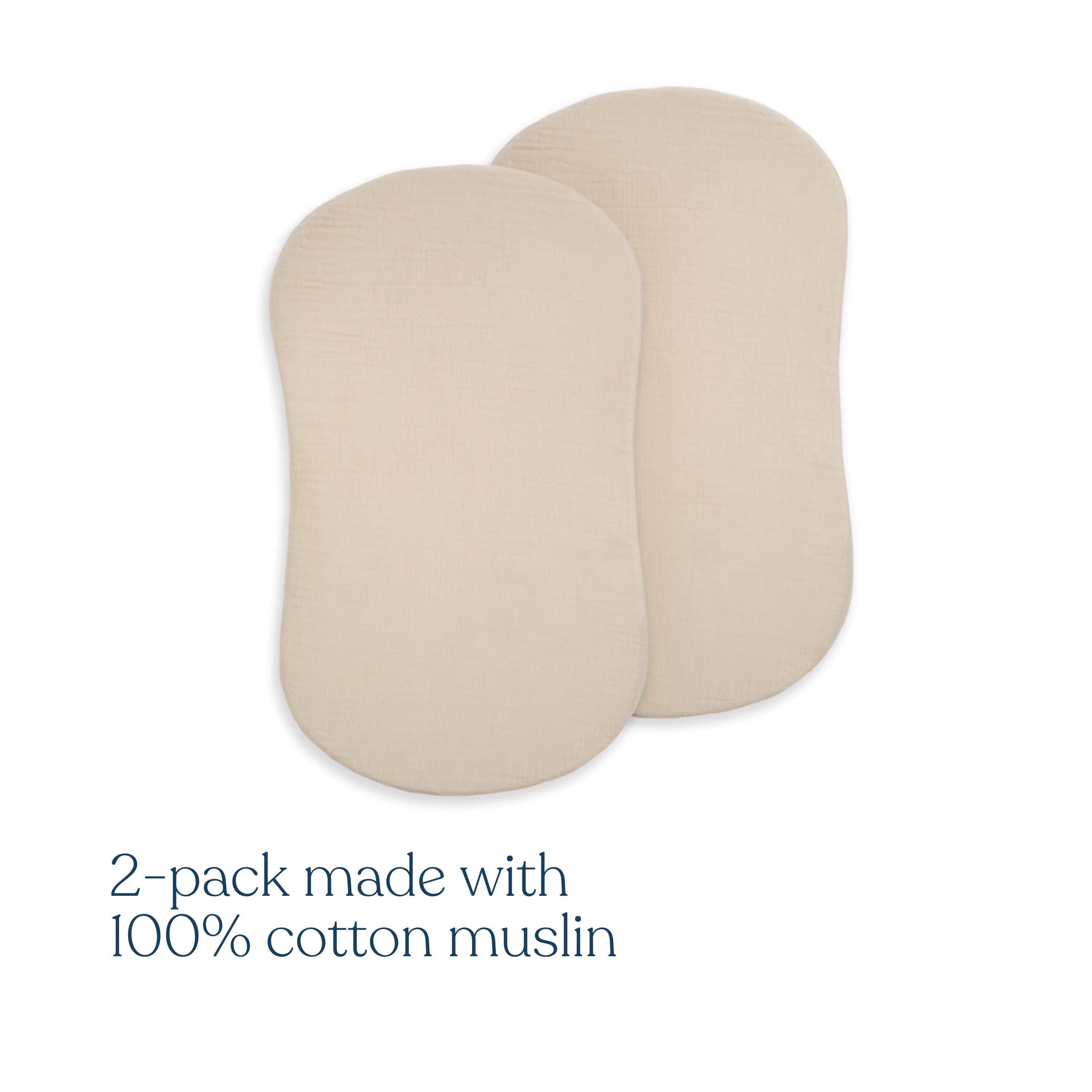 Halo BassiNest Fitted Sheet 100% Organic Cotton 2-Pack- Bambi Baby