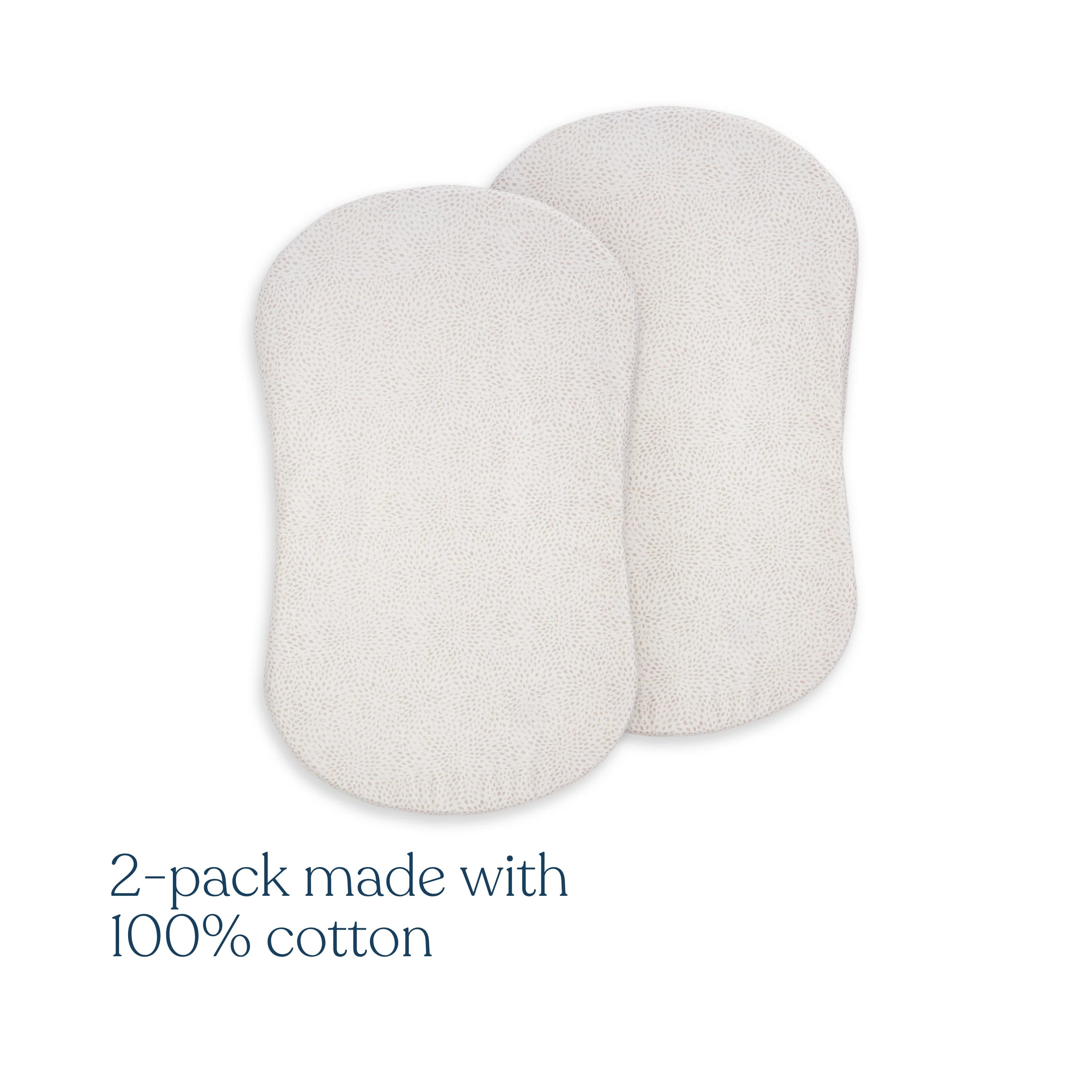 Halo BassiNest Fitted Sheet 100% Organic Cotton 2-Pack- Bambi Baby