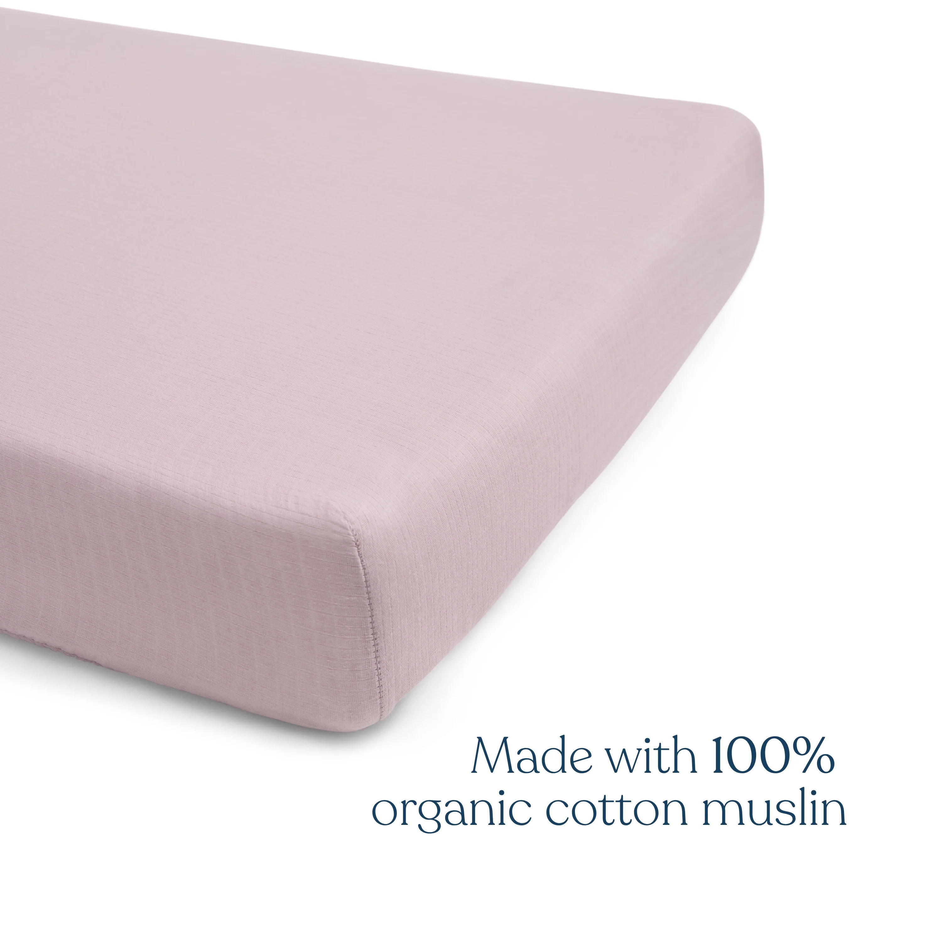 Halo Fitted Crib Sheets 100% Organic Cotton Muslin 2 Pack- Bambi Baby