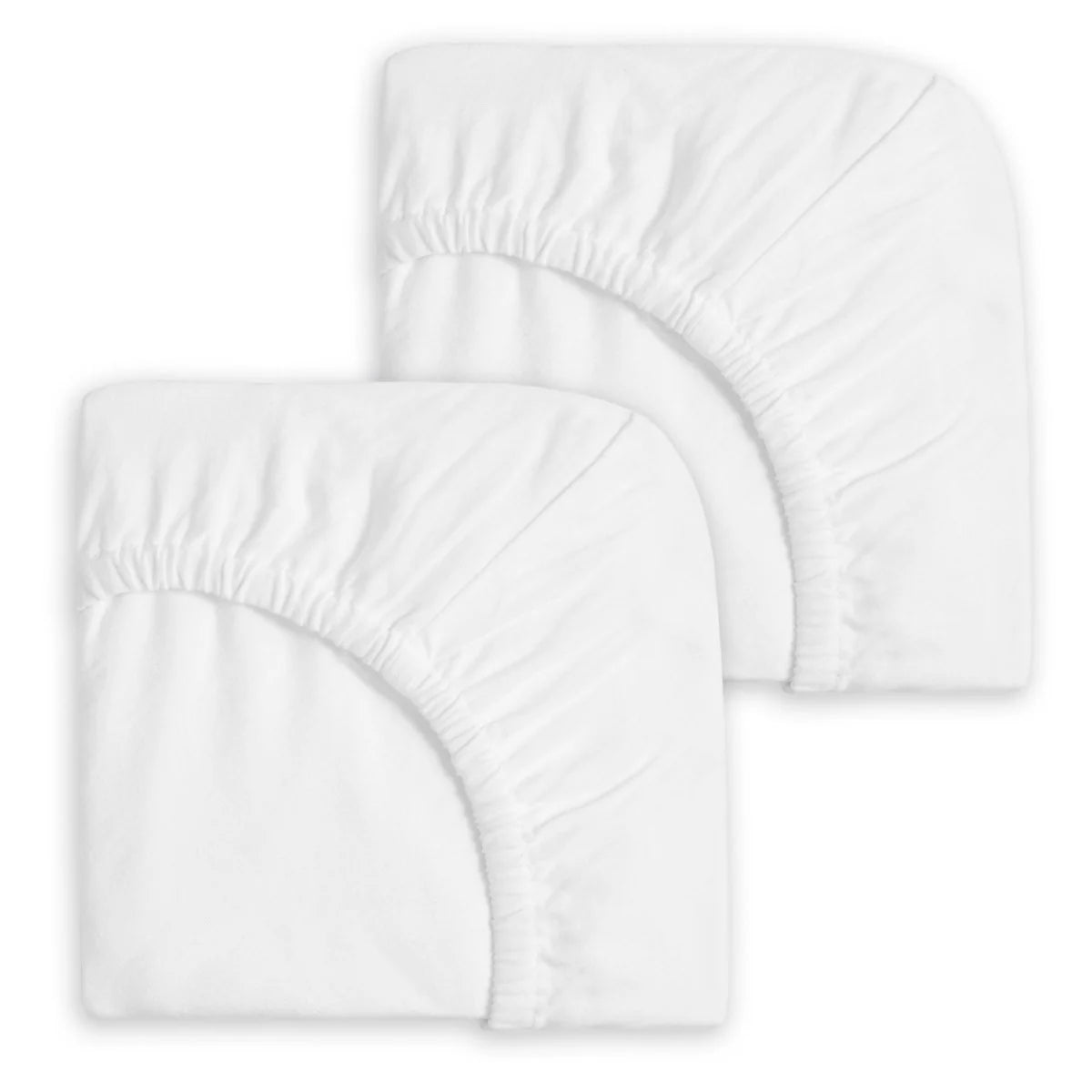 Halo Mini Crib Sheet 100% Cotton 2-Pack - White- Bambi Baby