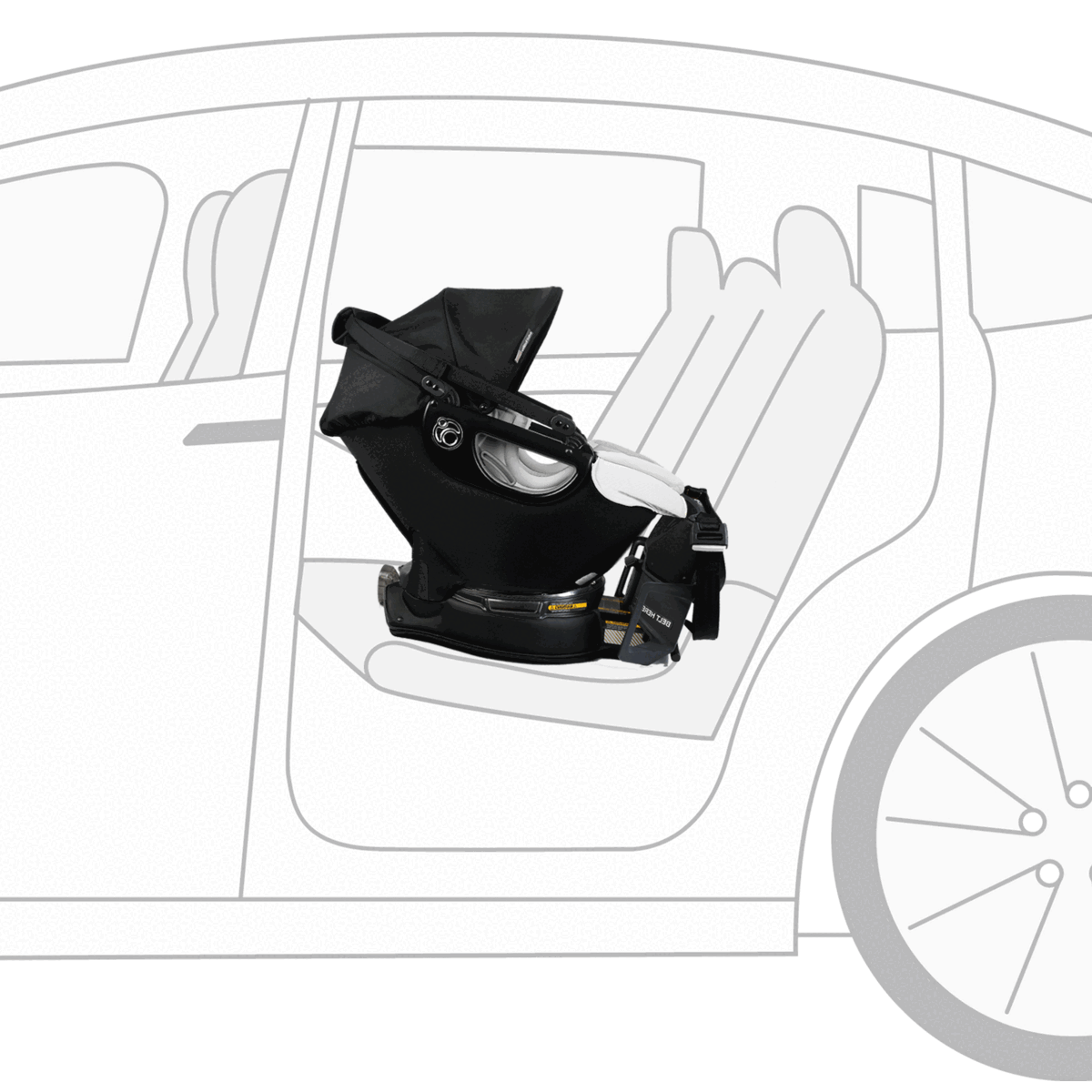 Orbit Baby G5+ Merino Wool Infant Car Seat with Base- Bambi Baby