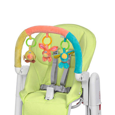 Peg Perego Tatamia Kit Soft seat cover & Play bar for the Tatamia high chair in Verde- Light Green- Bambi Baby