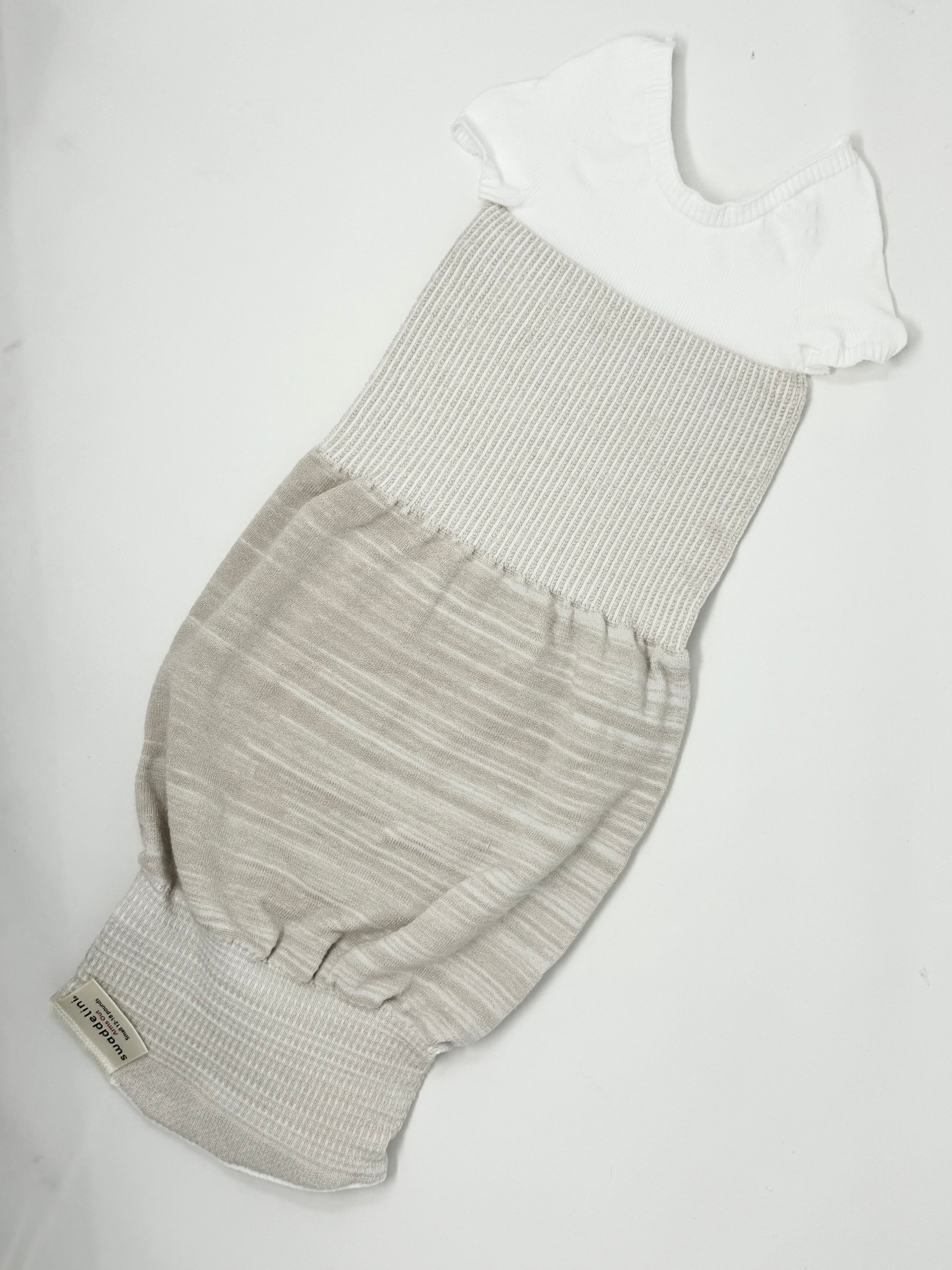 Swaddelini Bamboo Blend Beige Arms Out™ Short Sleeve Sleep Sack- Bambi Baby