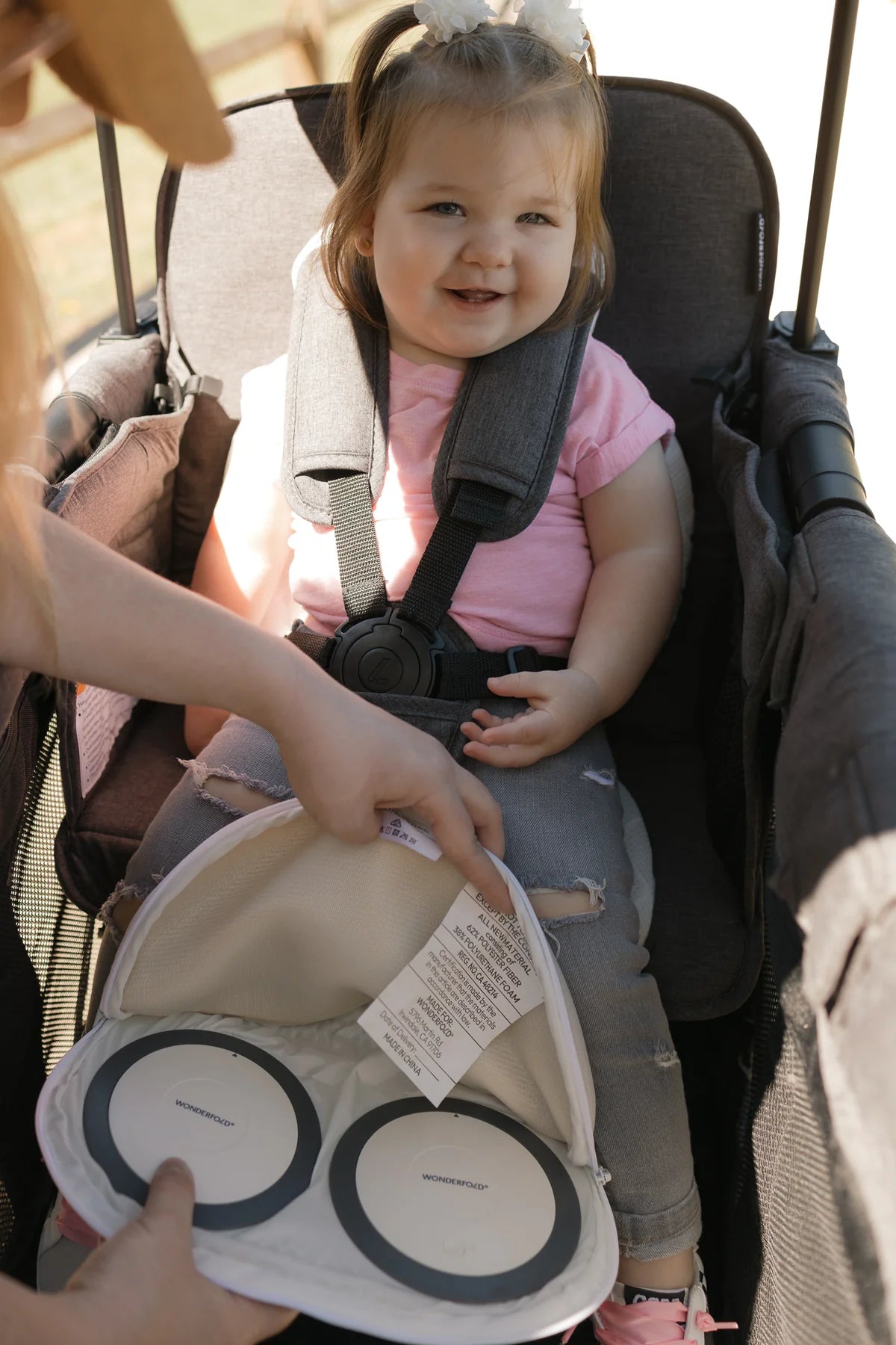 WonderFold Cooling Seat Cushion- Bambi Baby