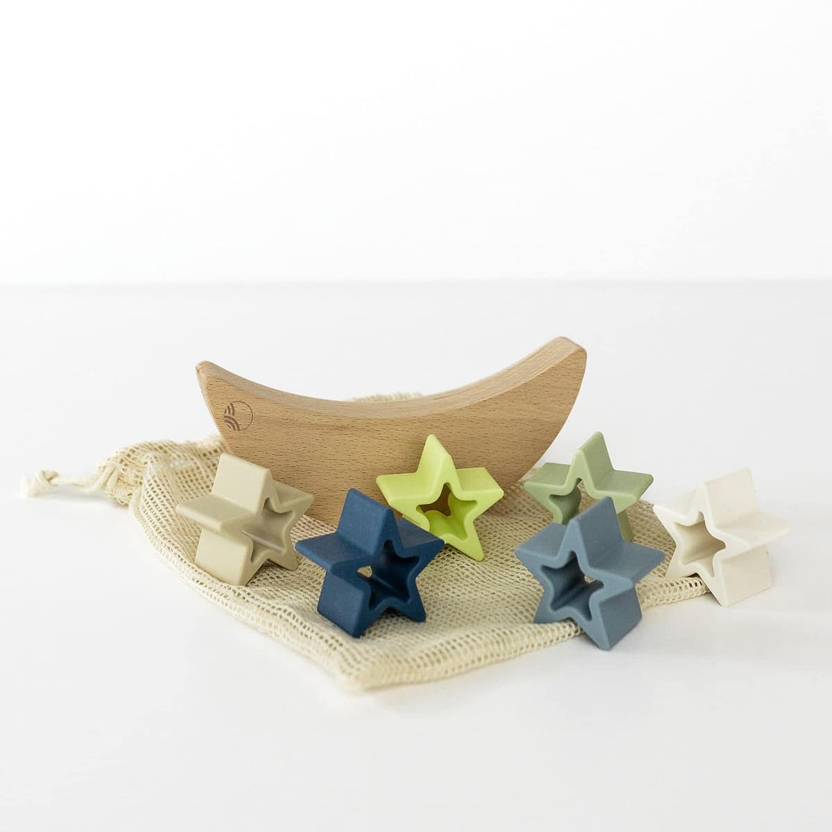 Tushbaby Moon & Stars Stacking Set- Bambi Baby