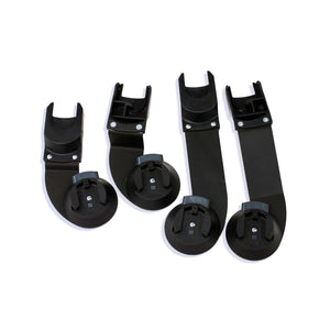 Black Bumbleride Indie Twin Car Seat Adapter Set of Two - Flat Lay | Bambi Baby