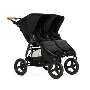 Black Bumbleride Indie Twin Double Stroller - Three Quarter View | Bambi Baby