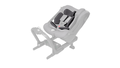 Coastal Storm Black Axkid ONE 3 Infant Insert Installed in Car Seat - Angled View | Bambi Baby