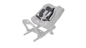 Coastal Storm Black Axkid ONE 3 Infant Insert Installed in Car Seat - Angled View | Bambi Baby