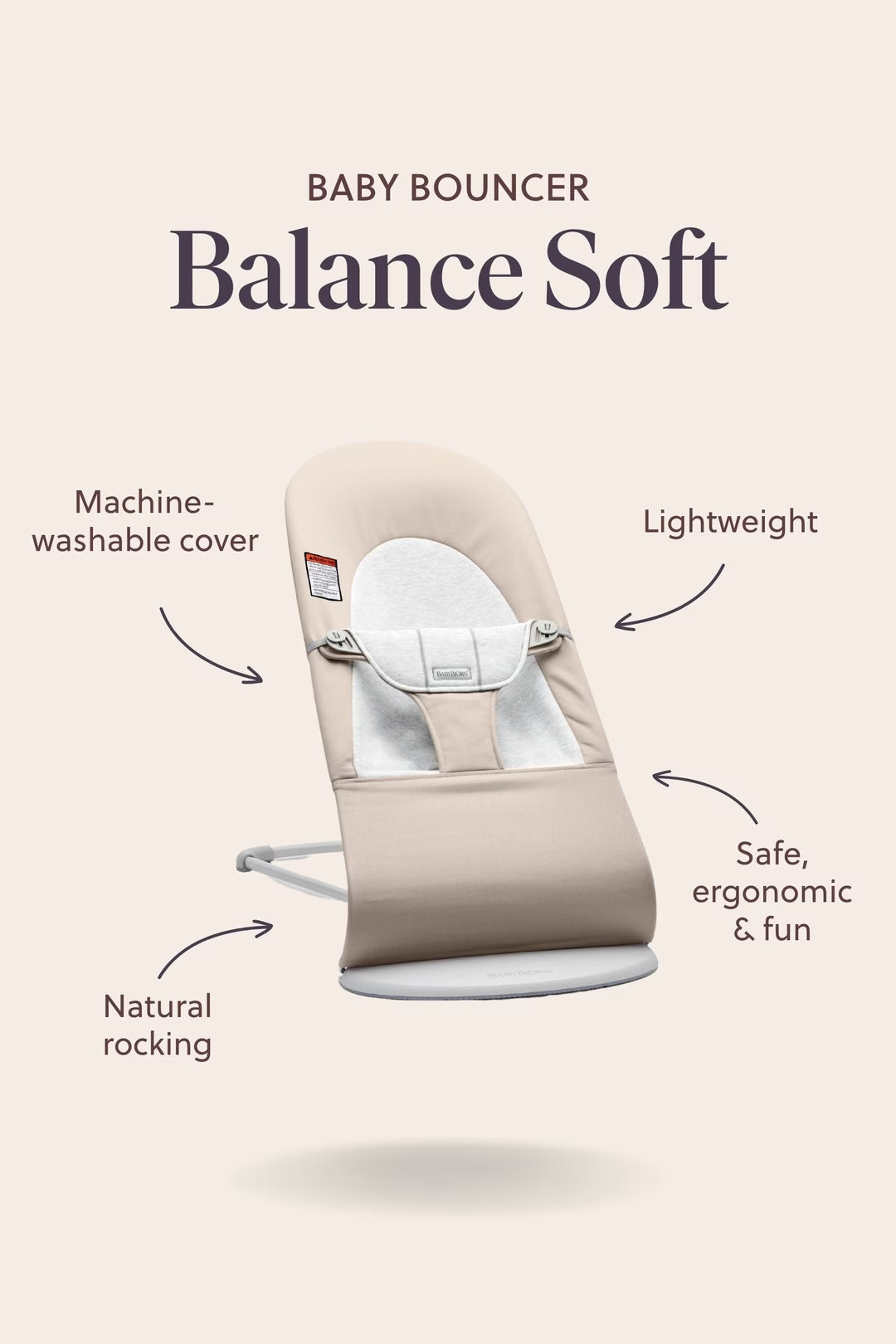 BabyBjorn Bouncer Balance Soft- Bambi Baby