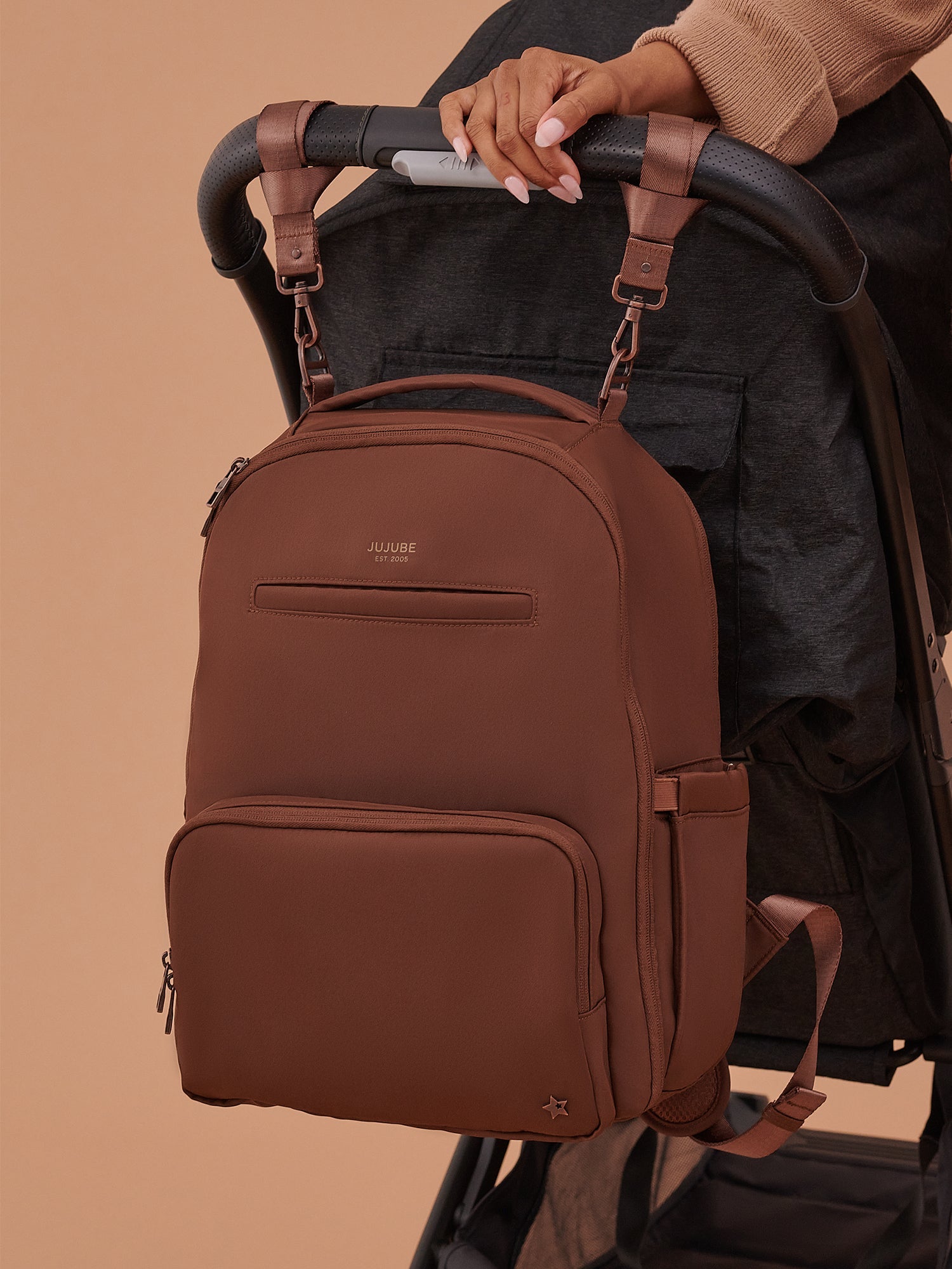 JuJuBe Classic Diaper Backpack - Espresso- Bambi Baby