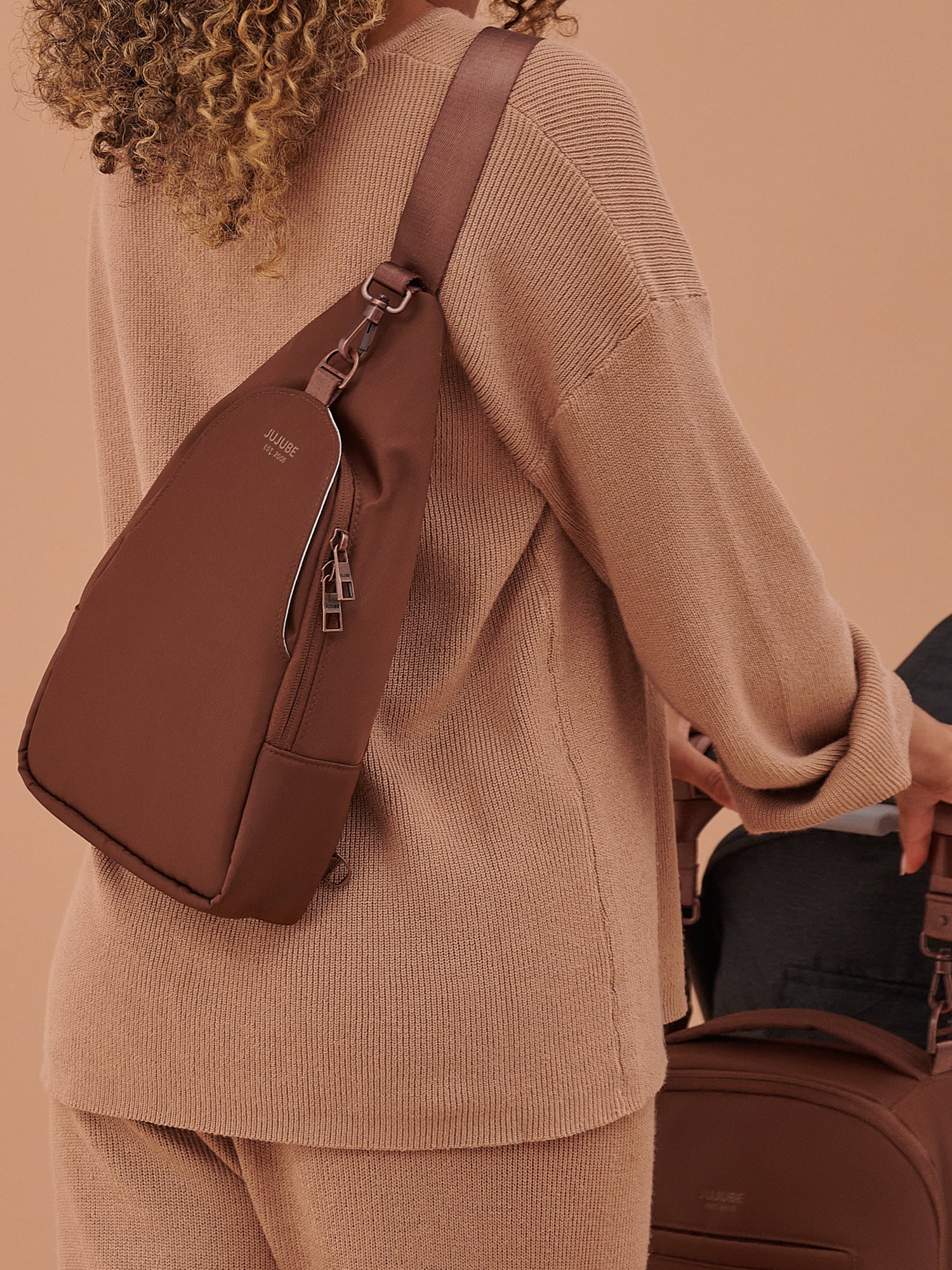 JuJuBe Crossbody Sling - Espresso- Bambi Baby