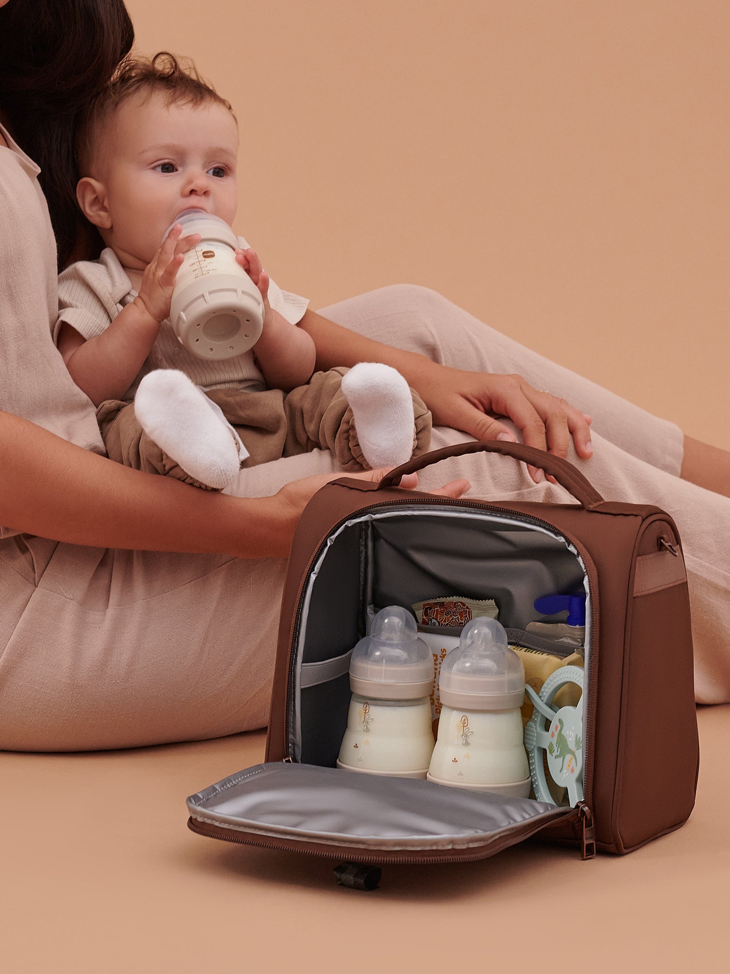 JuJuBe Insulated Bottle Bag - Espresso- Bambi Baby